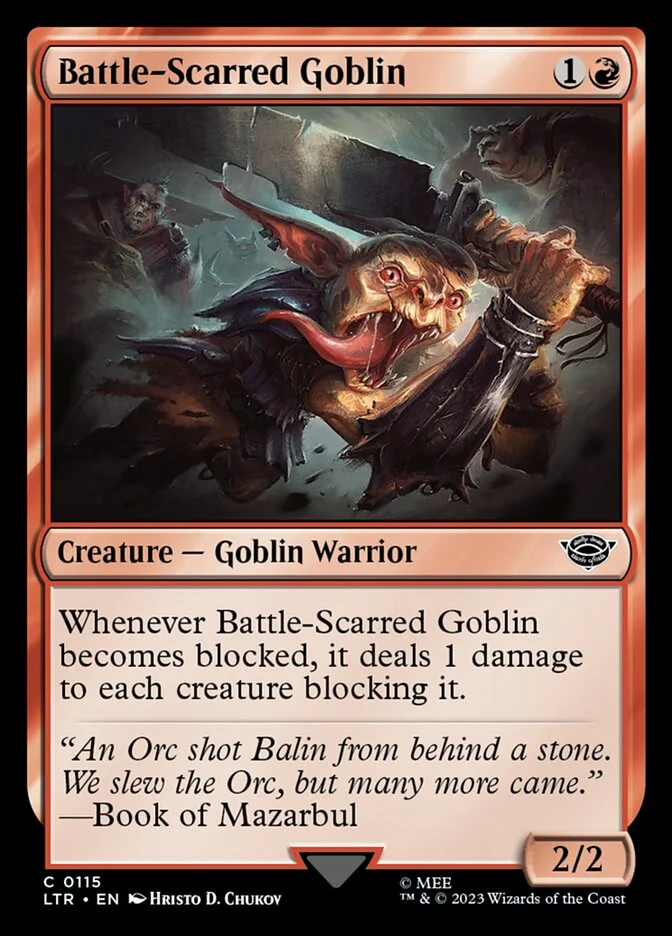Battle-Scarred Goblin 「LTR/115」「EN」