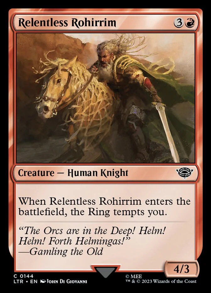 Relentless Rohirrim 「LTR/144」「EN」