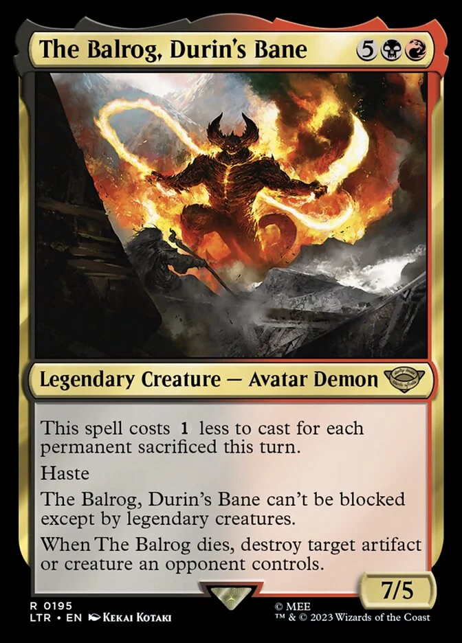 The Balrog, Durin's Bane 「LTR/195」「EN」