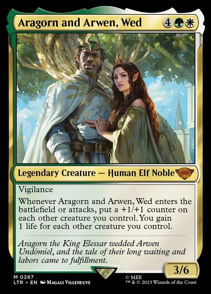Aragorn and Arwen, Wed 「LTR/287」「EN」
