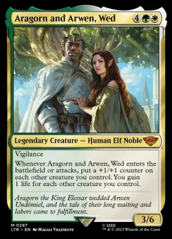 Aragorn and Arwen, Wed #287 · Magic: The Gathering