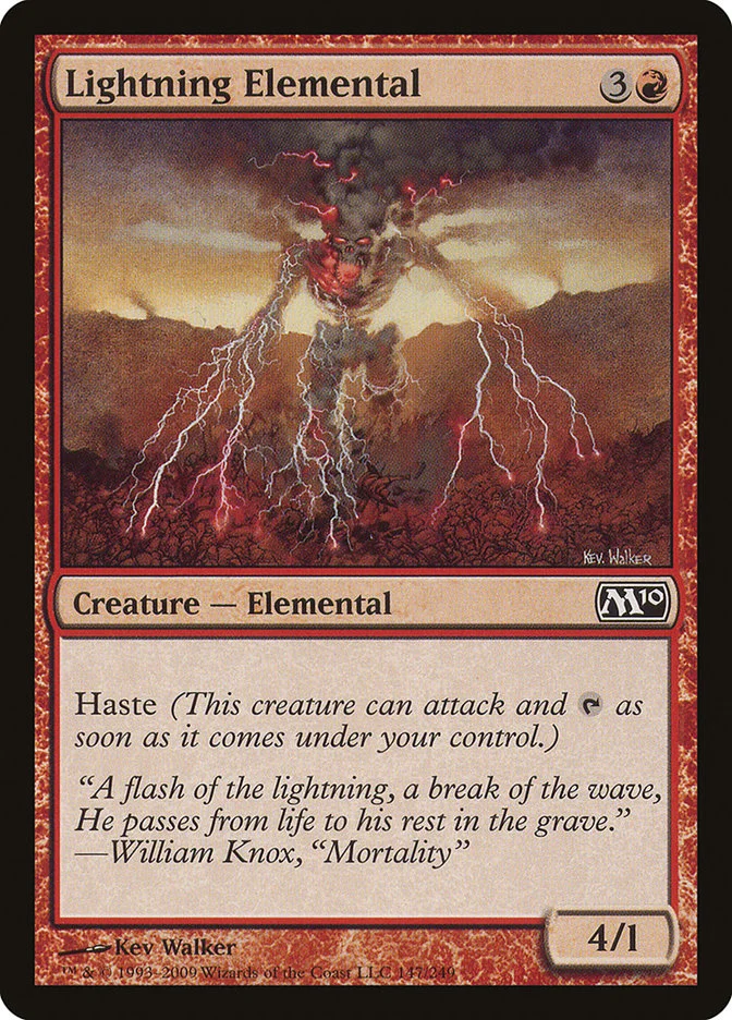 Lightning Elemental 「M10/147」「EN」