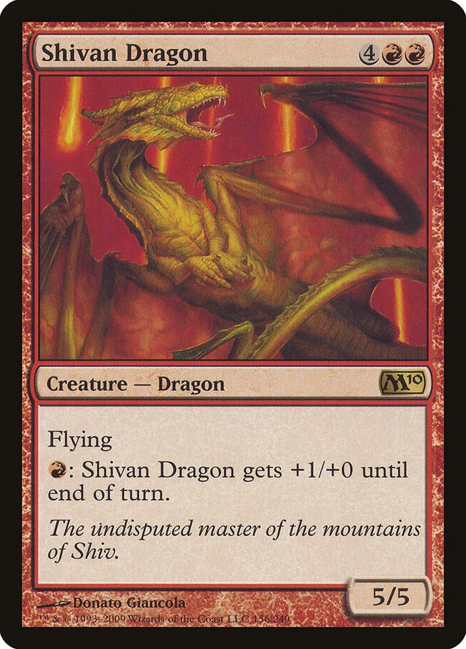 Shivan Dragon 「M10/156」「EN」