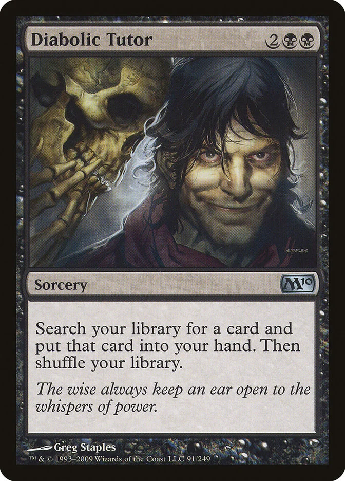 Diabolic Tutor 「M10/91」「EN」
