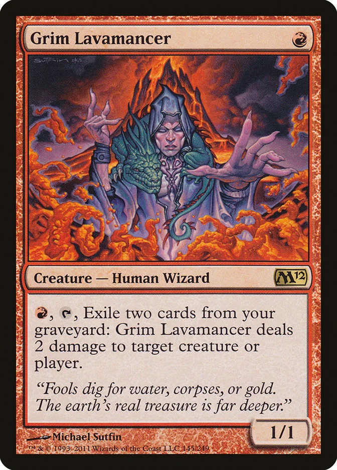 Grim Lavamancer 「M12/145」「EN」