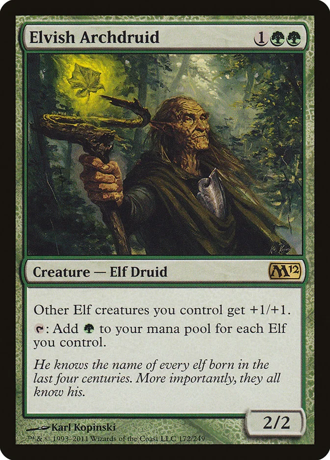 Elvish Archdruid 「M12/172」「EN」