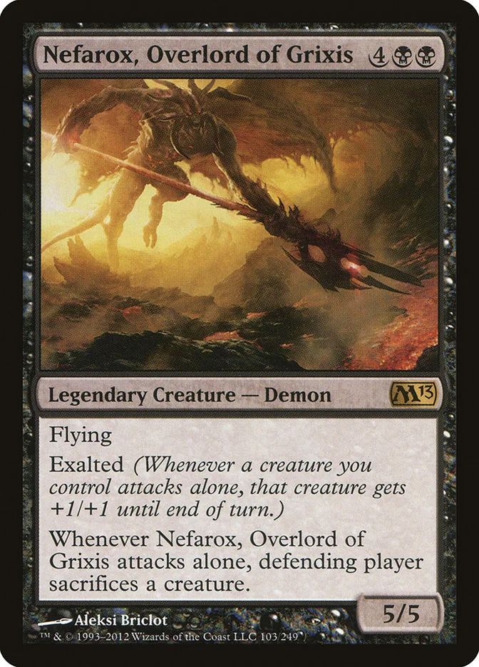 Nefarox, Overlord of Grixis 「M13/103」「EN」