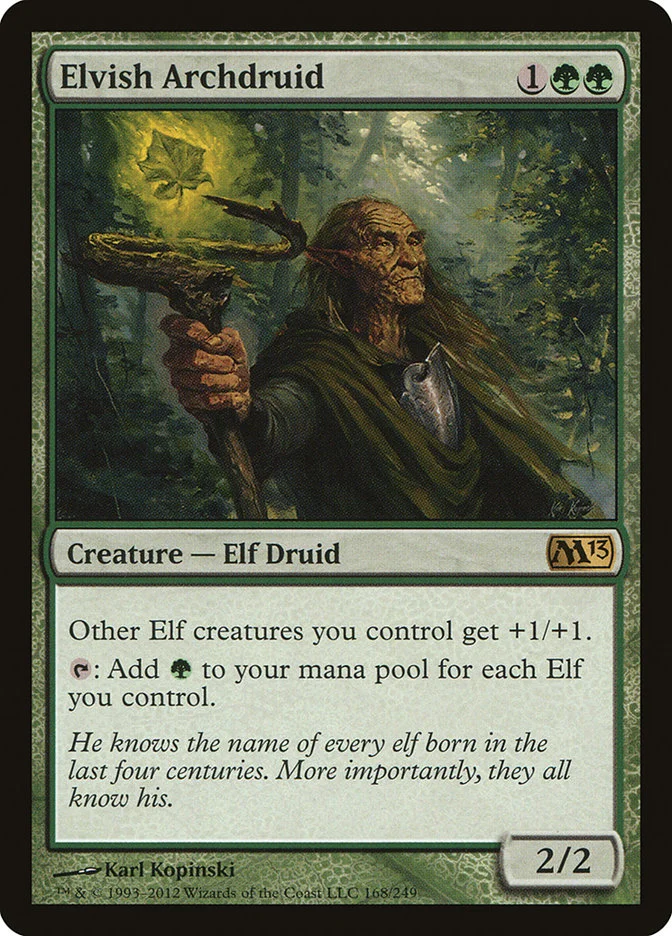 Elvish Archdruid 「M13/168」「EN」