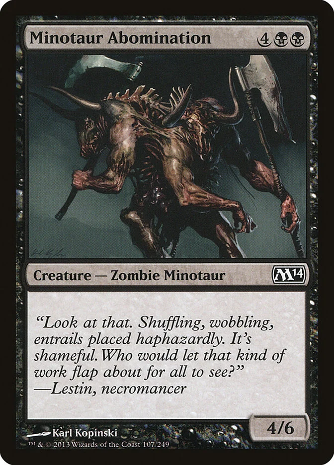 Minotaur Abomination 「M14/107」「EN」