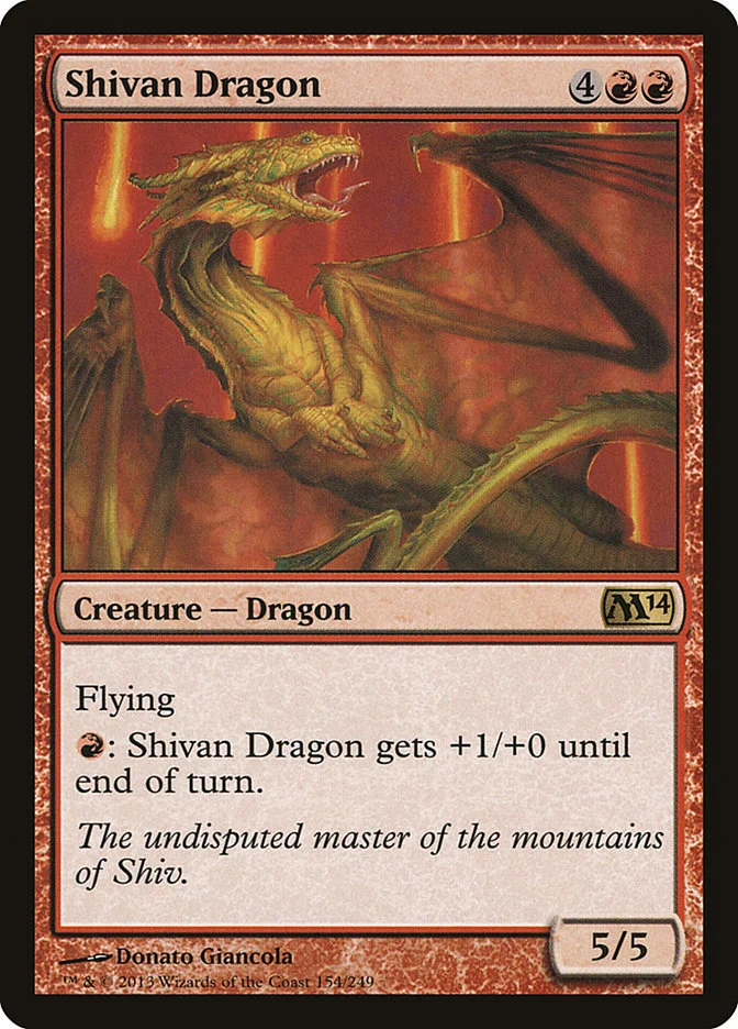 Shivan Dragon 「M14/154」「EN」