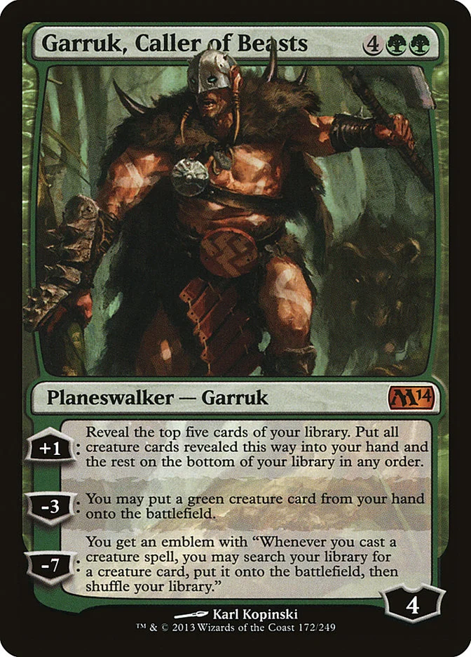 Garruk, Caller of Beasts 「M14/172」「EN」
