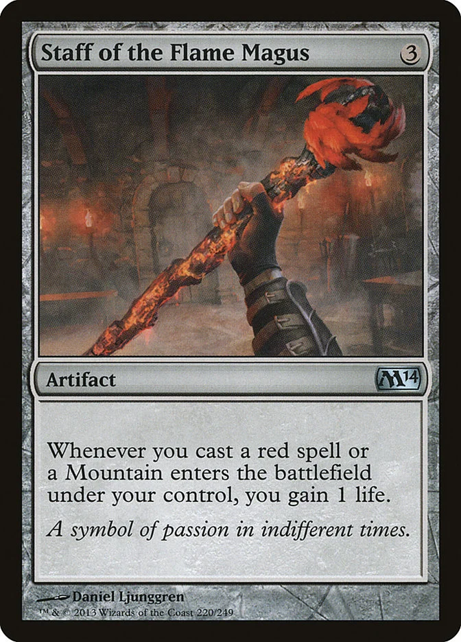 Staff of the Flame Magus 「M14/220」「EN」