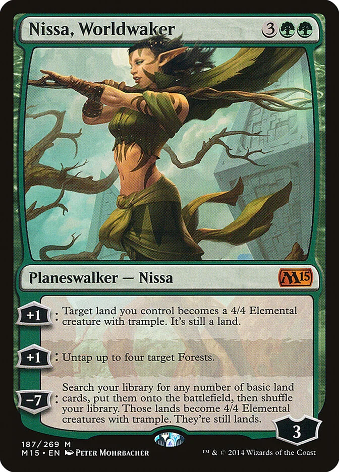 Nissa, Worldwaker 「M15/187」「EN」