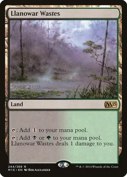 Llanowar Wastes 「M15/244」「EN」