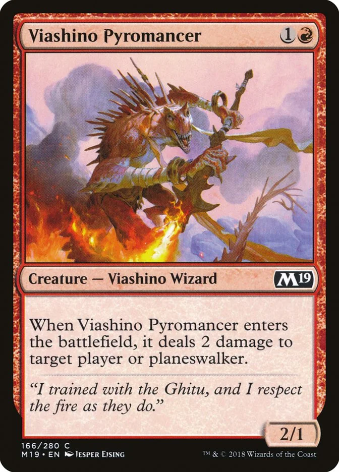 Viashino Pyromancer 「M19/166」「EN」