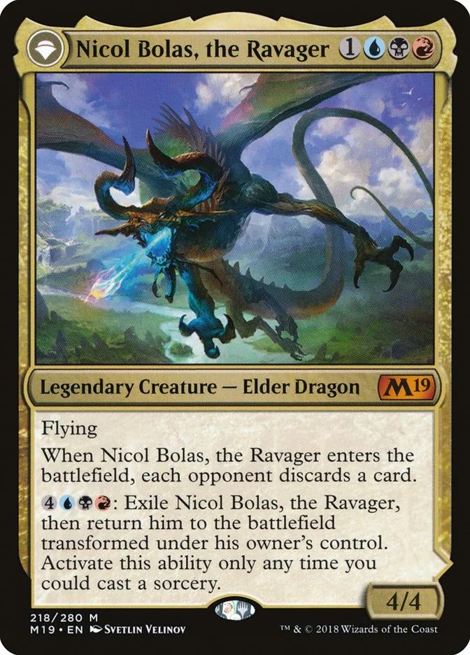 Nicol Bolas, the Ravager // Nicol Bolas, the Arisen 「M19/218」「EN」