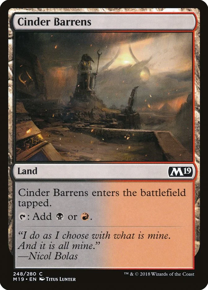Cinder Barrens 「M19/248」「EN」