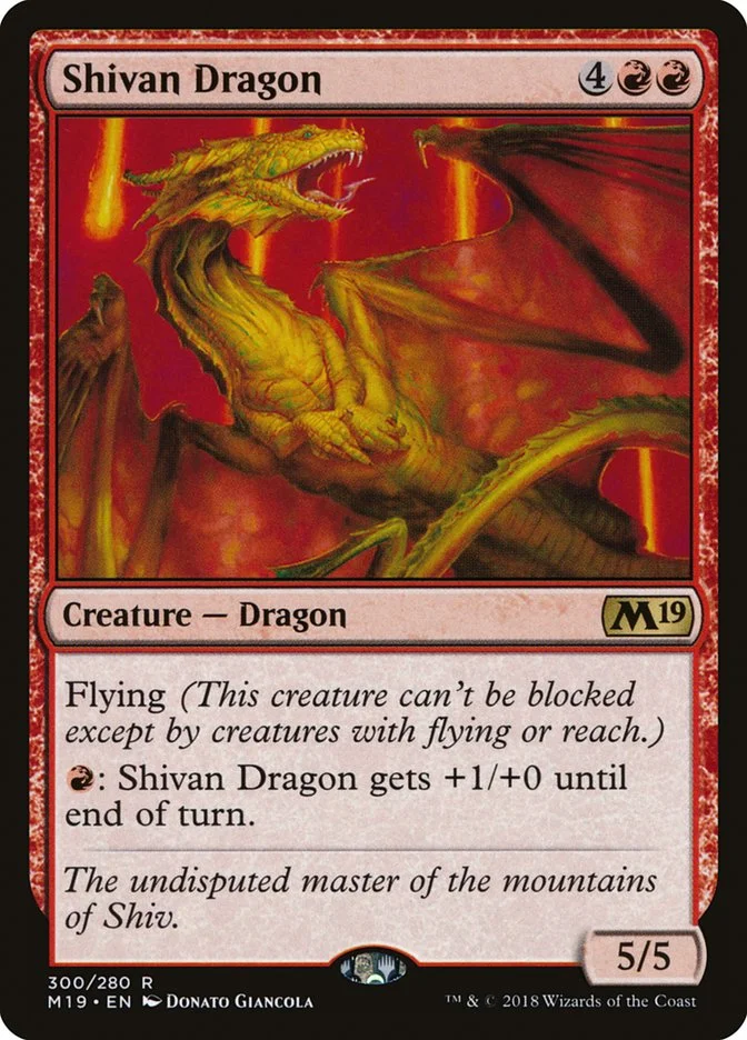 Shivan Dragon 「M19/300」「EN」