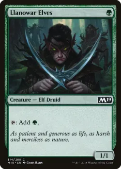 Llanowar Elves 「M19/314」「EN」