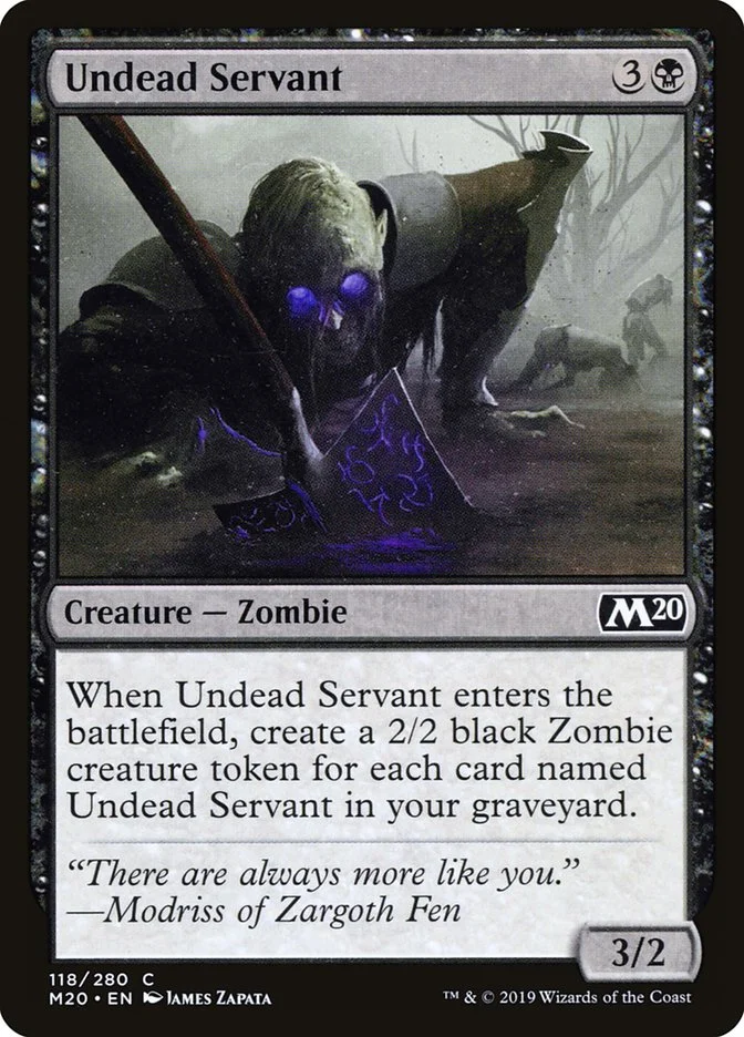 Undead Servant 「M20/118」「EN」