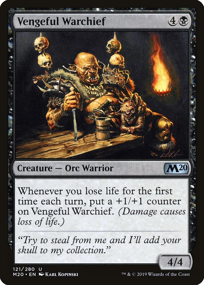 Vengeful Warchief 「M20/121」「EN」