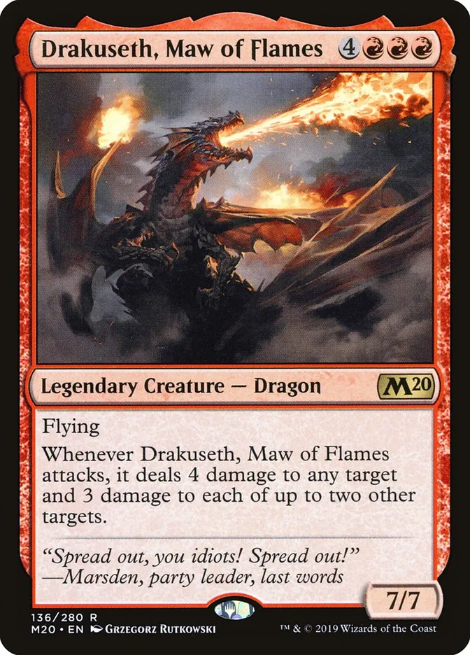 Drakuseth, Maw of Flames 「M20/136」「EN」