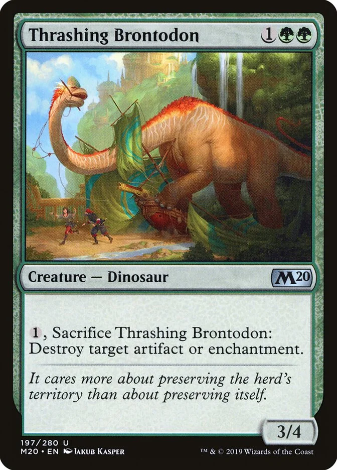 Thrashing Brontodon 「M20/197」「EN」