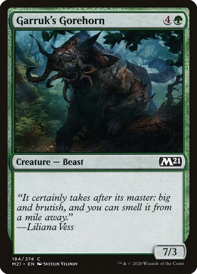 Garruk's Gorehorn 「M21/184」「EN」