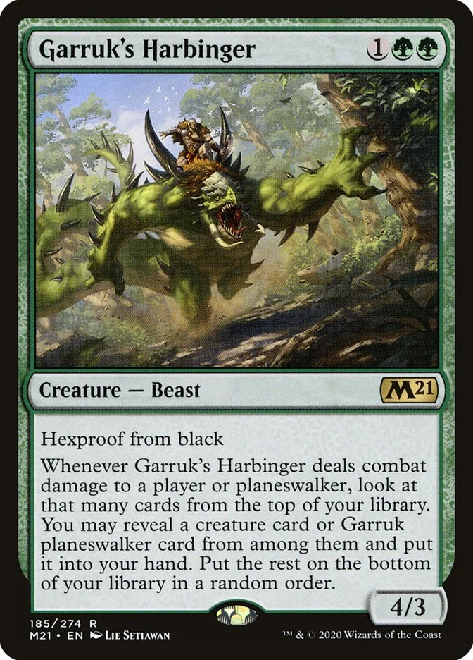 Garruk's Harbinger 「M21/185」「EN」