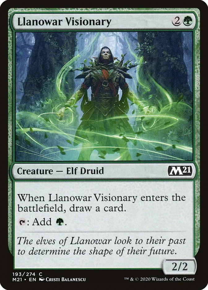 Llanowar Visionary 「M21/193」「EN」