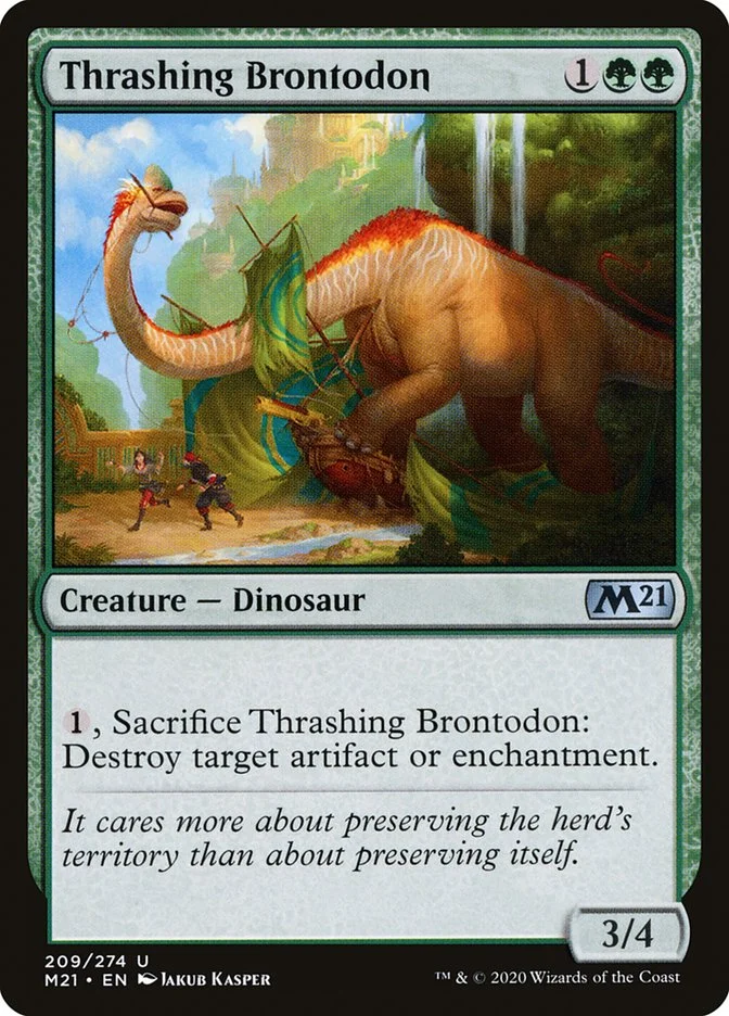 Thrashing Brontodon 「M21/209」「EN」