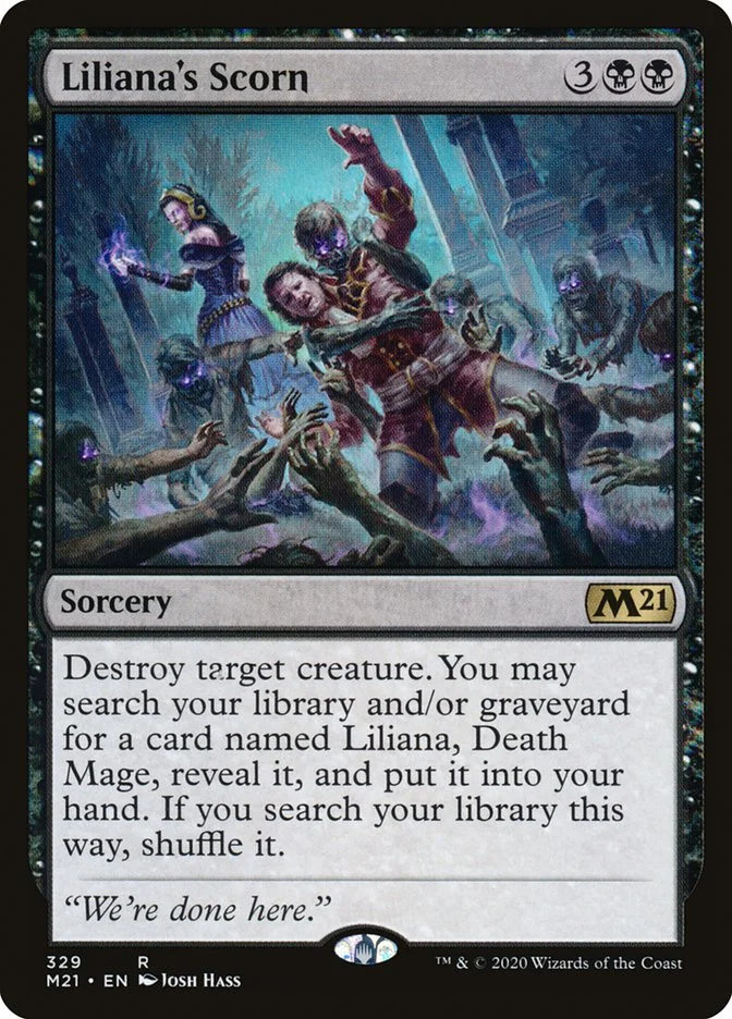 Liliana's Scorn 「M21/329」「EN」