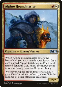 Alpine Houndmaster #215 · Magic: The Gathering