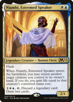 Niambi, Esteemed Speaker #222 · Magic: The Gathering