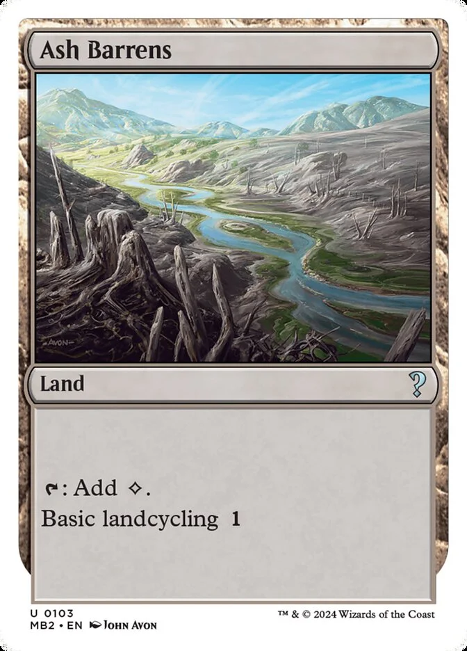 Ash Barrens 「MB2/103」「EN」