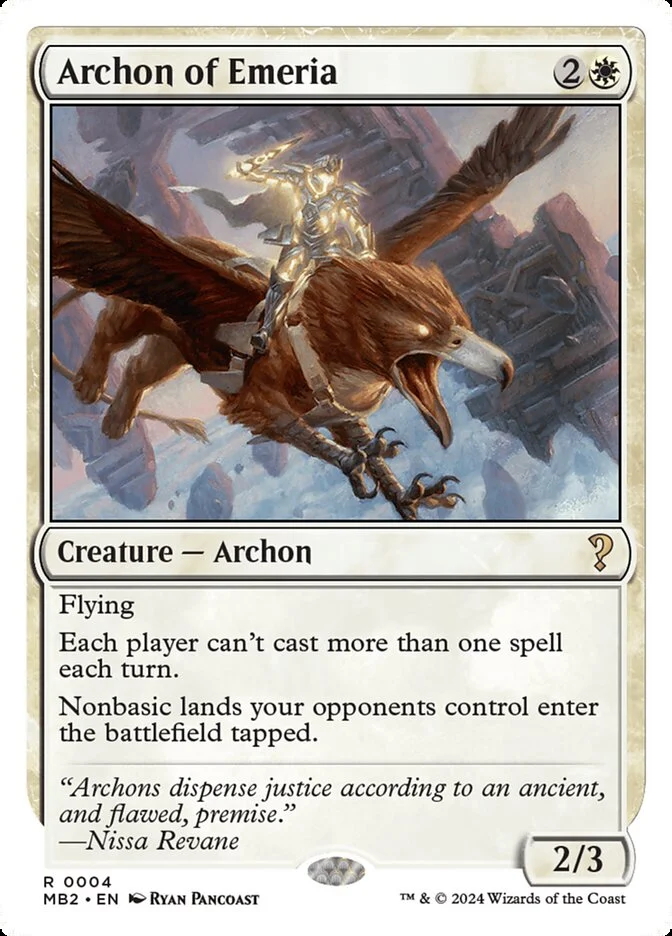 Archon of Emeria 「MB2/4」「EN」