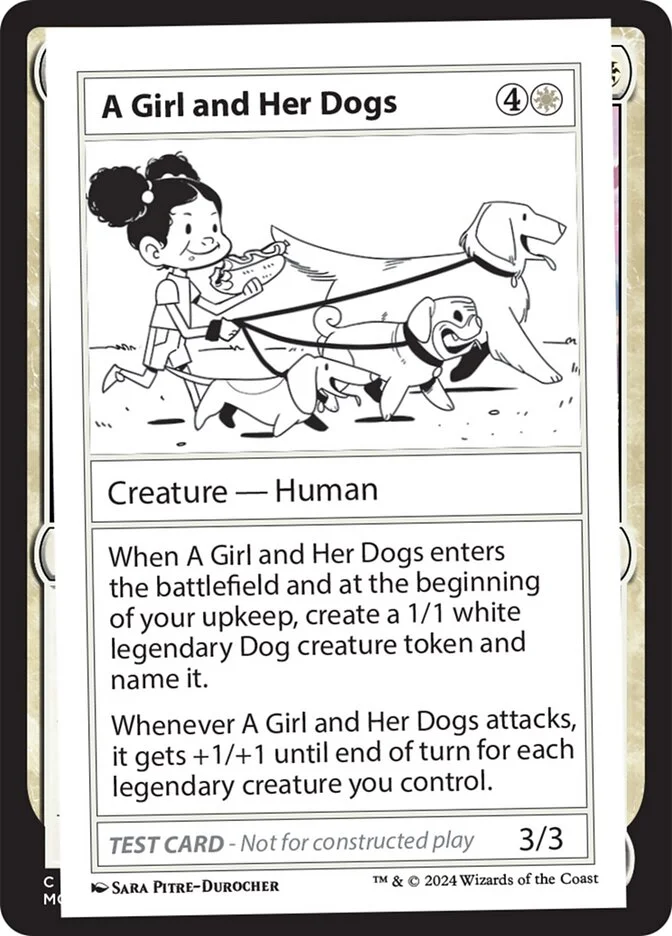 A Girl and Her Dogs 「MB2/515」「EN」