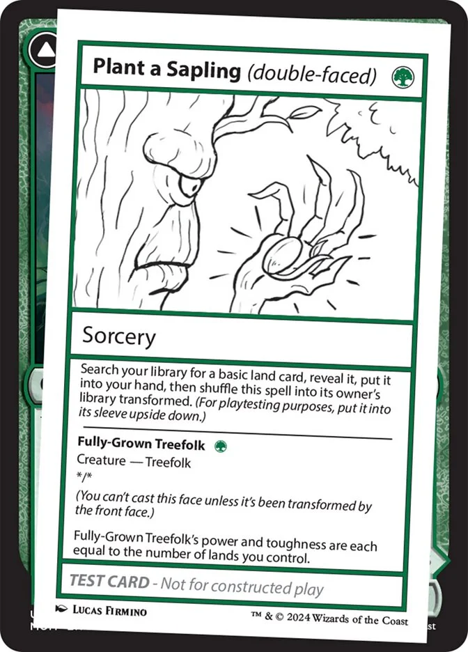Plant a Sapling // Fully-Grown Treefolk 「MB2/582」「EN」