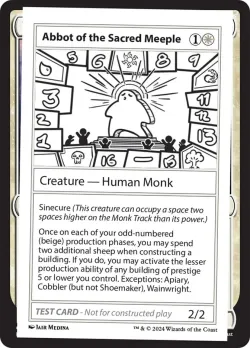 Abbot of the Sacred Meeple #507 · Magic: The Gathering