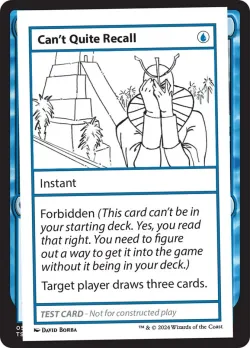 Can't Quite Recall #527 · Magic: The Gathering
