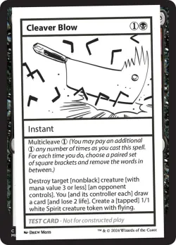 Cleaver Blow #542 · Magic: The Gathering