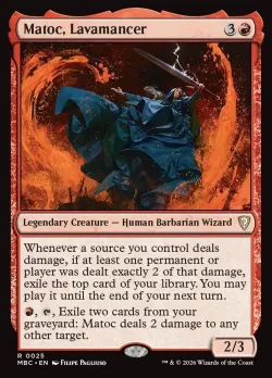 Matoc, Lavamancer #25 · Magic: The Gathering