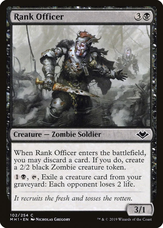 Rank Officer 「MH1/102」「EN」