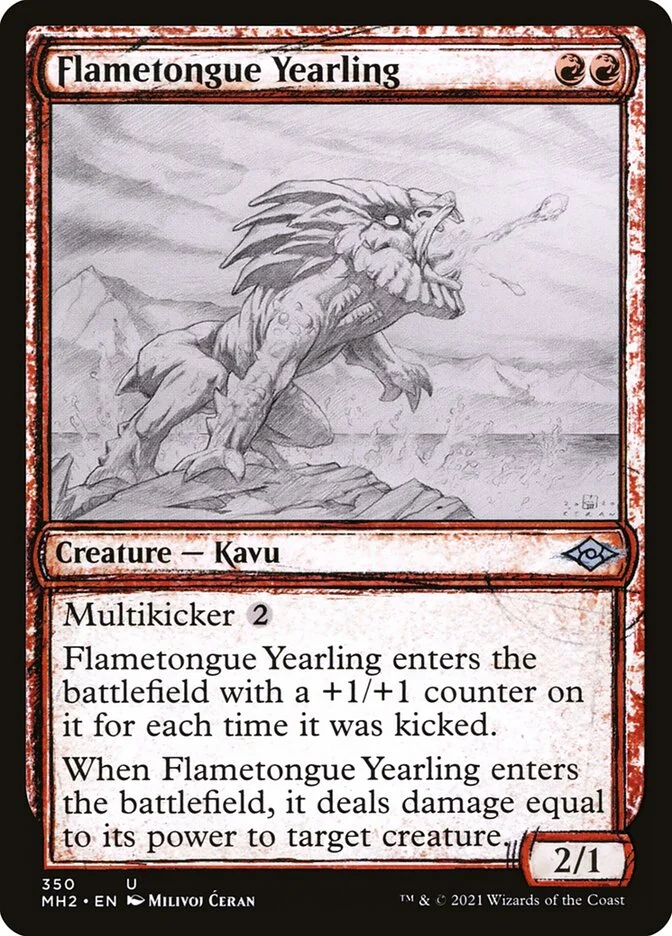 Flametongue Yearling 「MH2/350」「EN」