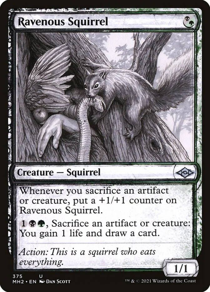 Ravenous Squirrel 「MH2/375」「EN」