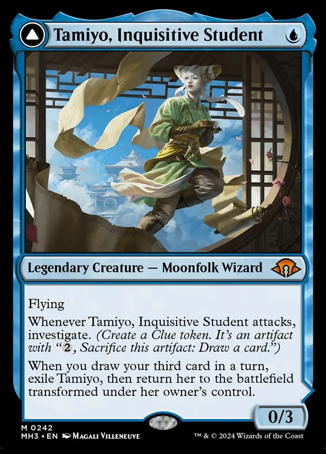 Tamiyo, Inquisitive Student // Tamiyo, Seasoned Scholar 「MH3/242」「EN」