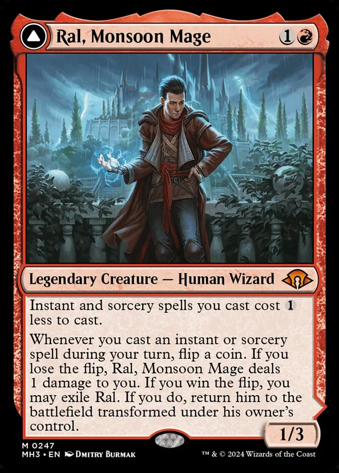 Ral, Monsoon Mage // Ral, Leyline Prodigy 「MH3/247」「EN」