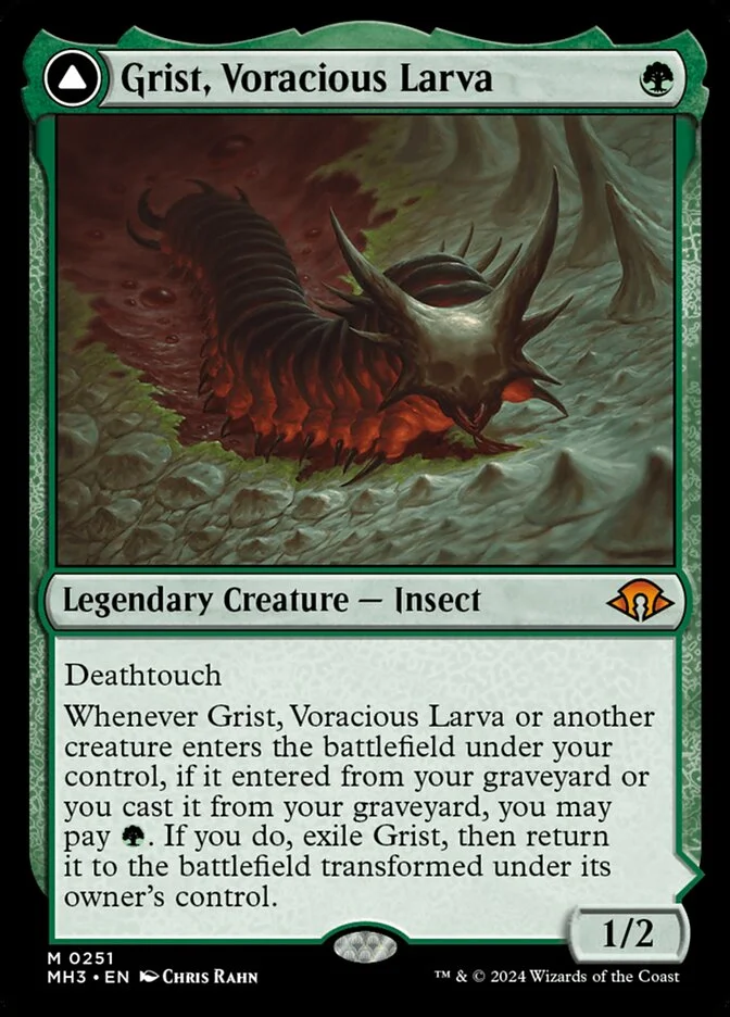 Grist, Voracious Larva // Grist, the Plague Swarm 「MH3/251」「EN」