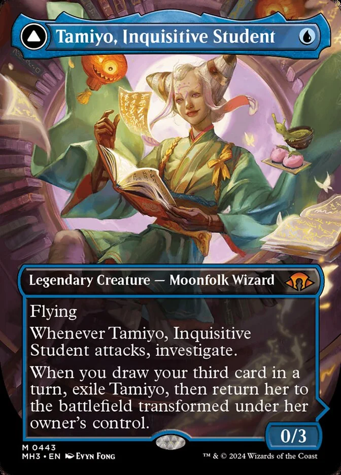 Tamiyo, Inquisitive Student // Tamiyo, Seasoned Scholar 「MH3/443」「EN」