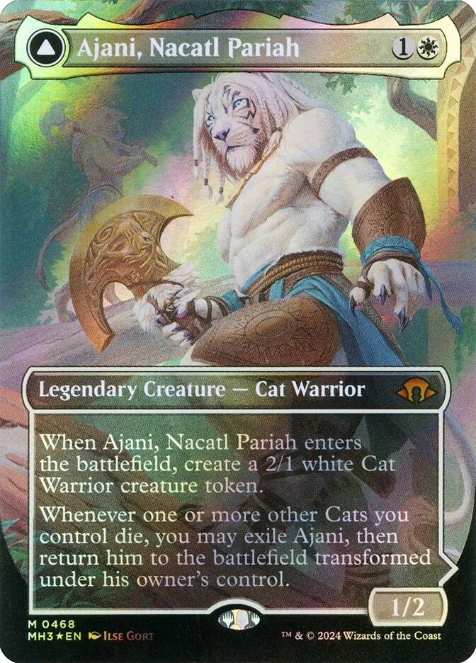 Ajani, Nacatl Pariah // Ajani, Nacatl Avenger 「MH3/468」「EN」